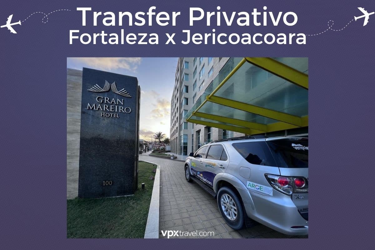 Traslado Privado de Fortaleza a Jericoacoara en vehículo de pasajeros: Toyota Hilux o Similar