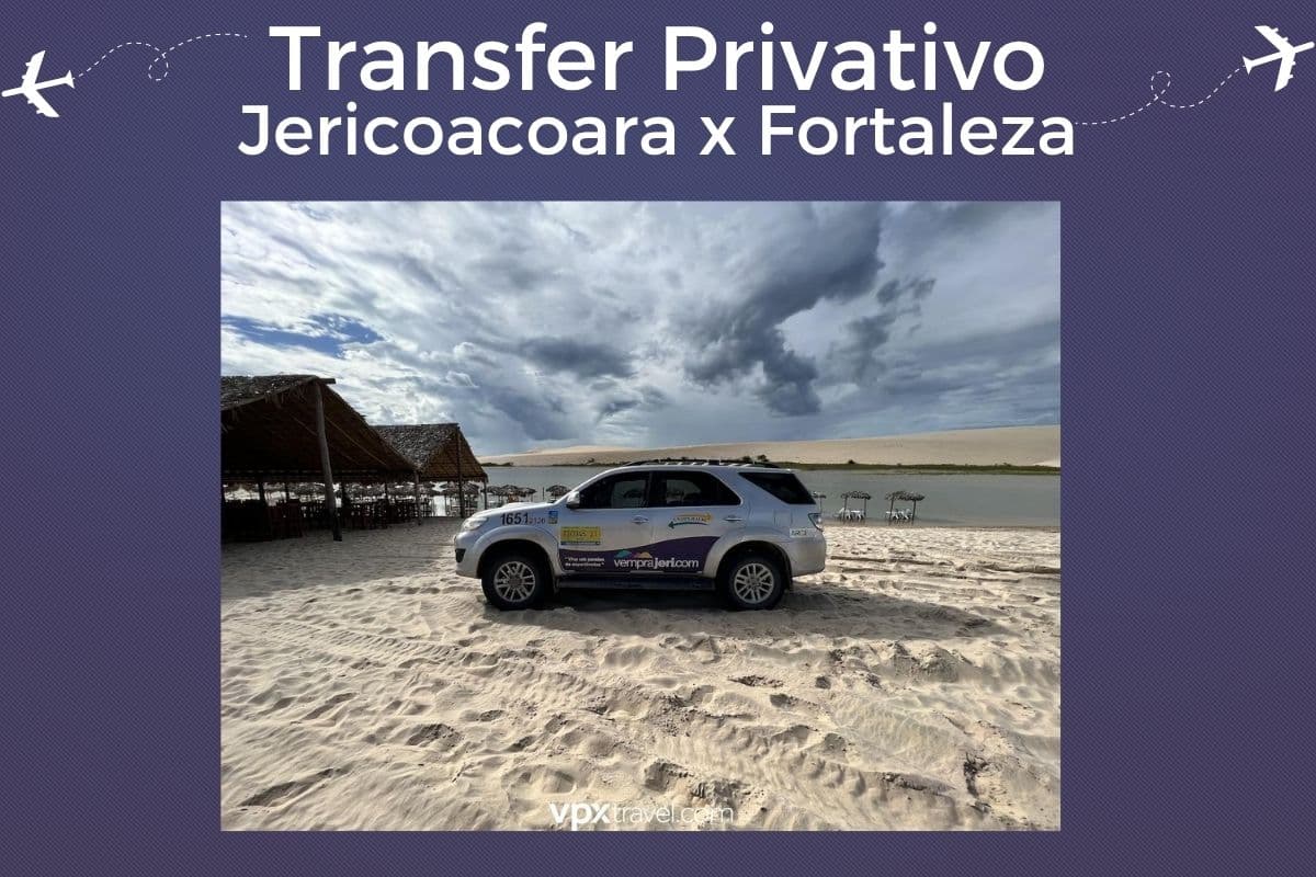 Transfer Privado de Jericoacoara a Fortaleza en vehículo para 6 pasajeros en Toyota Hilux o Similar